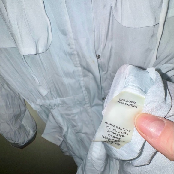 Vince Camuto Light Blue Zip-Up Anorak Jacket - Picture 6 of 9